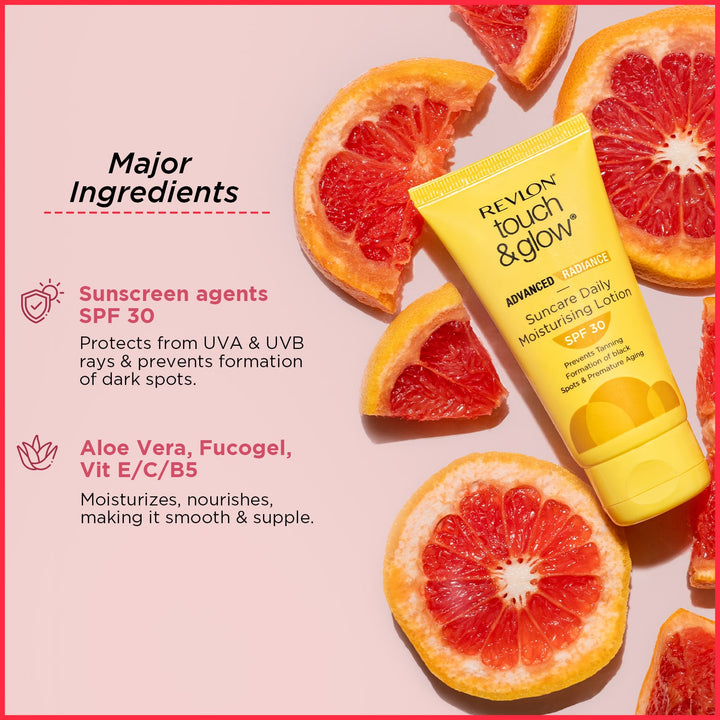 Touch & Glow Advanced Radiance Sun Care Daily Moisturizing Lotion Spf 30