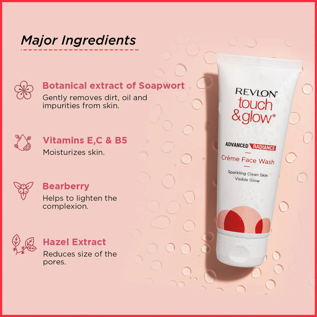 Touch & Glow Advanced Radiance Crème Face Wash