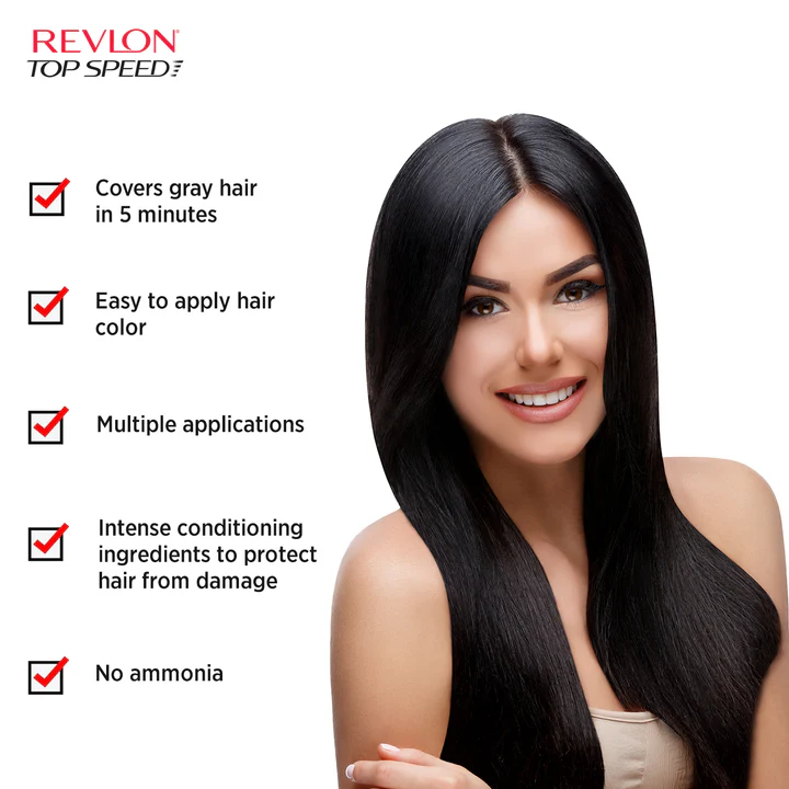 Revlon Natural Black 70M Top Speed Hair Color for Men